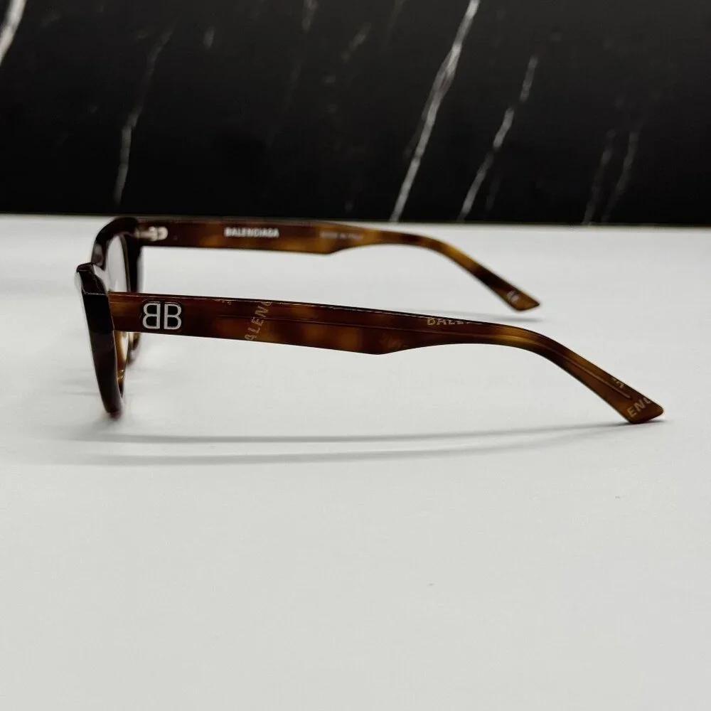NEW BALENCIAGA BB0128O 002 CAT EYE HAVANA WOMEN EYEGLASSES BALENCIAGA